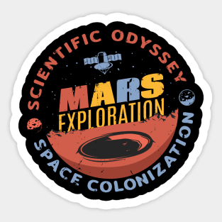 Mars Exploration Sticker